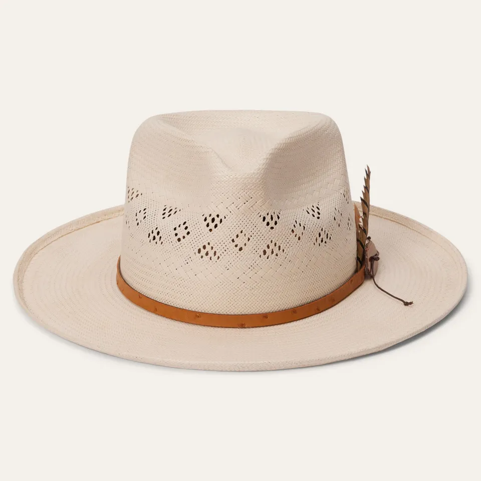 Stetson Andromeda Vented Straw Fedora Natural Online