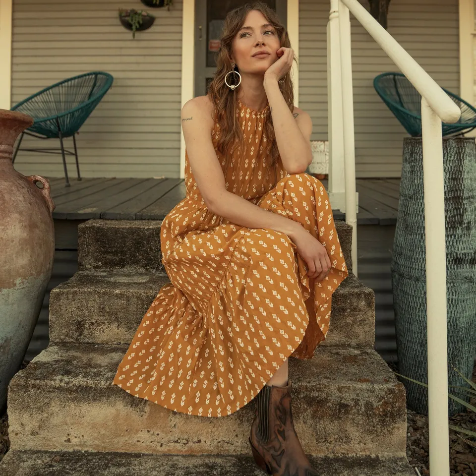 Stetson Aztec Dress Yellow Best