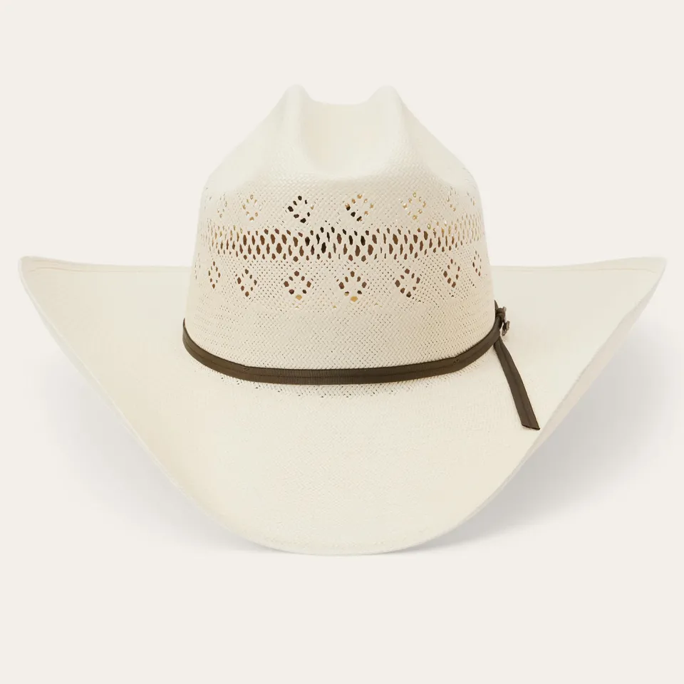 Stetson Baker 10X Straw Cowboy Hat Natural New