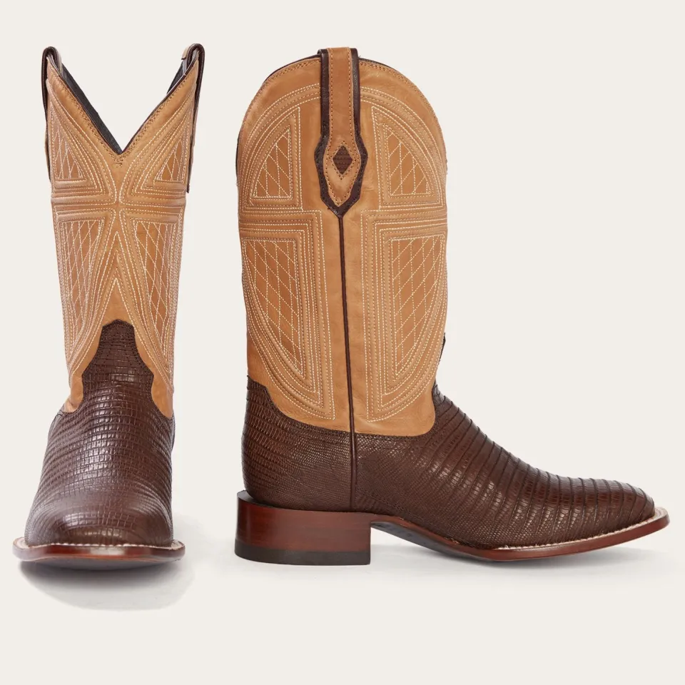 Stetson Beaumont Shark Cowboy Boot Brown Fashion