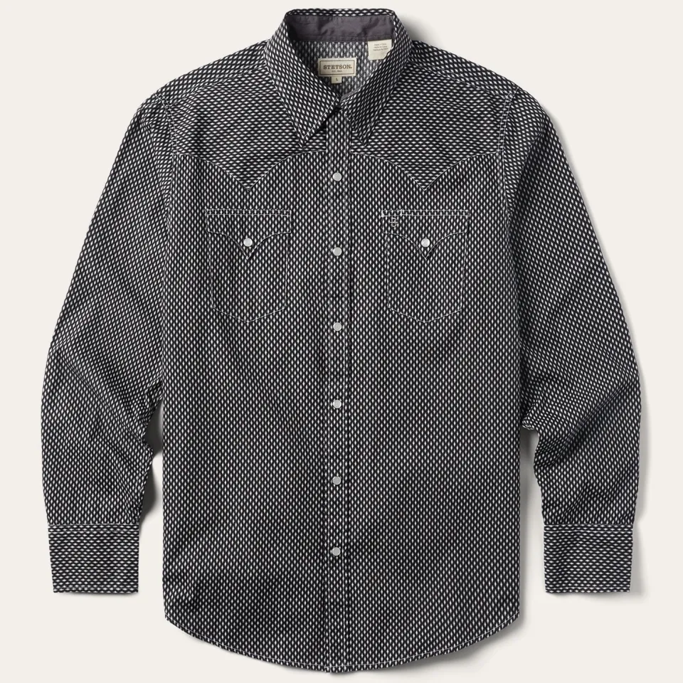 Stetson Diamond Shirt Black Hot