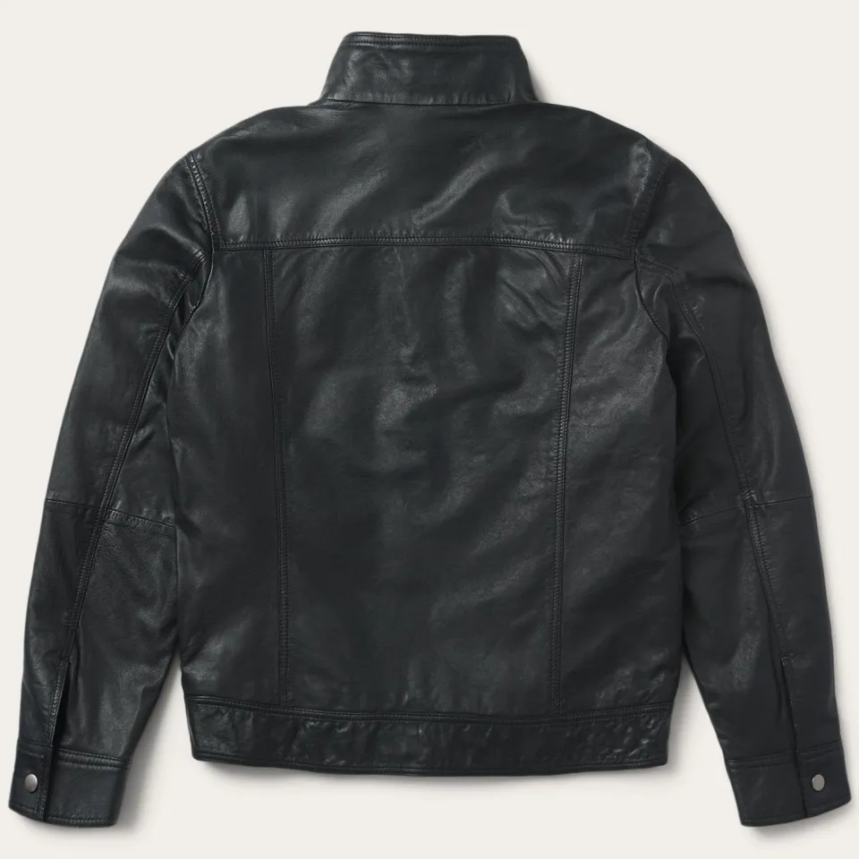 Stetson Leather Jacket Black Sale