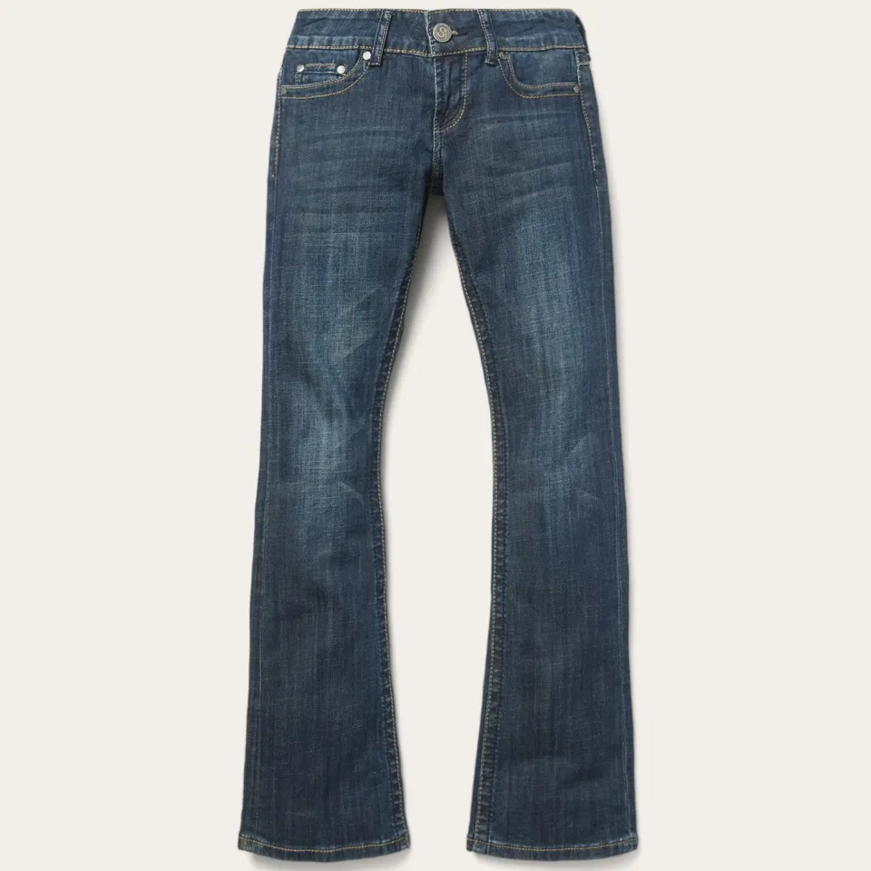 Stetson 818 Bootcut Jean With "S" Back Pocket Blue Cheap