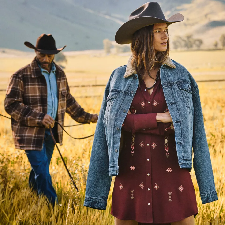 Stetson Plaid Western Coat Brown Shop