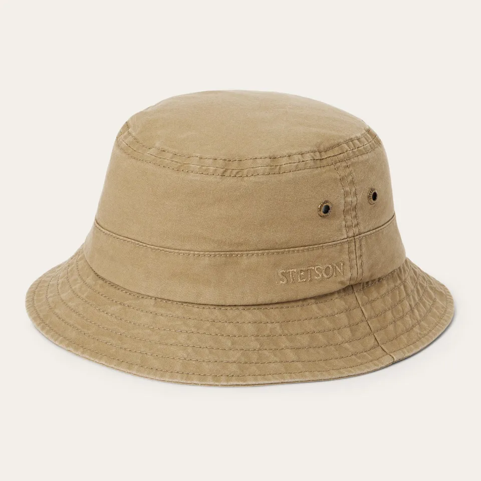 Stetson Bucket Delave Organic Cotton Olive Store