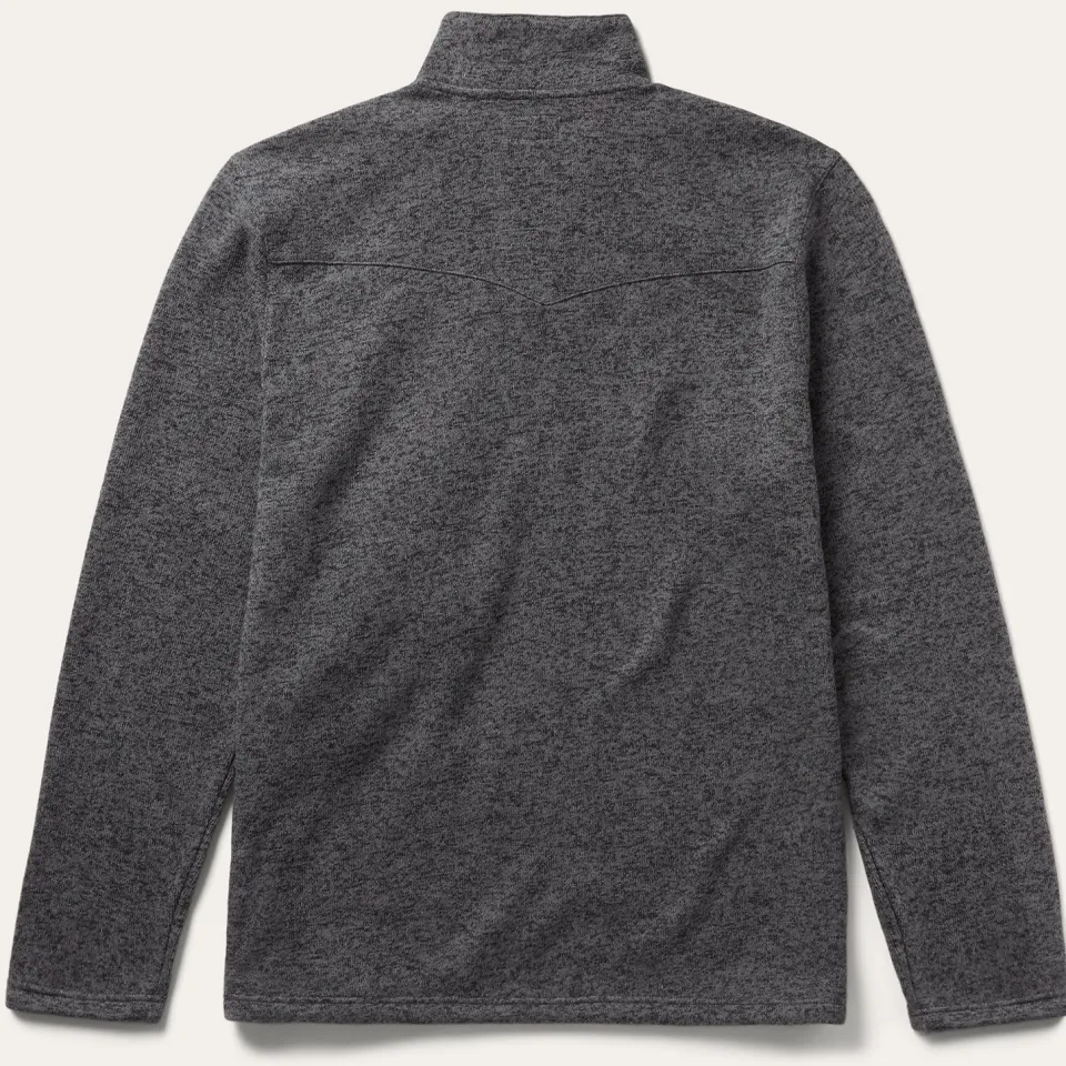 Stetson Button-Front Pullover Knit Sweater Grey Outlet