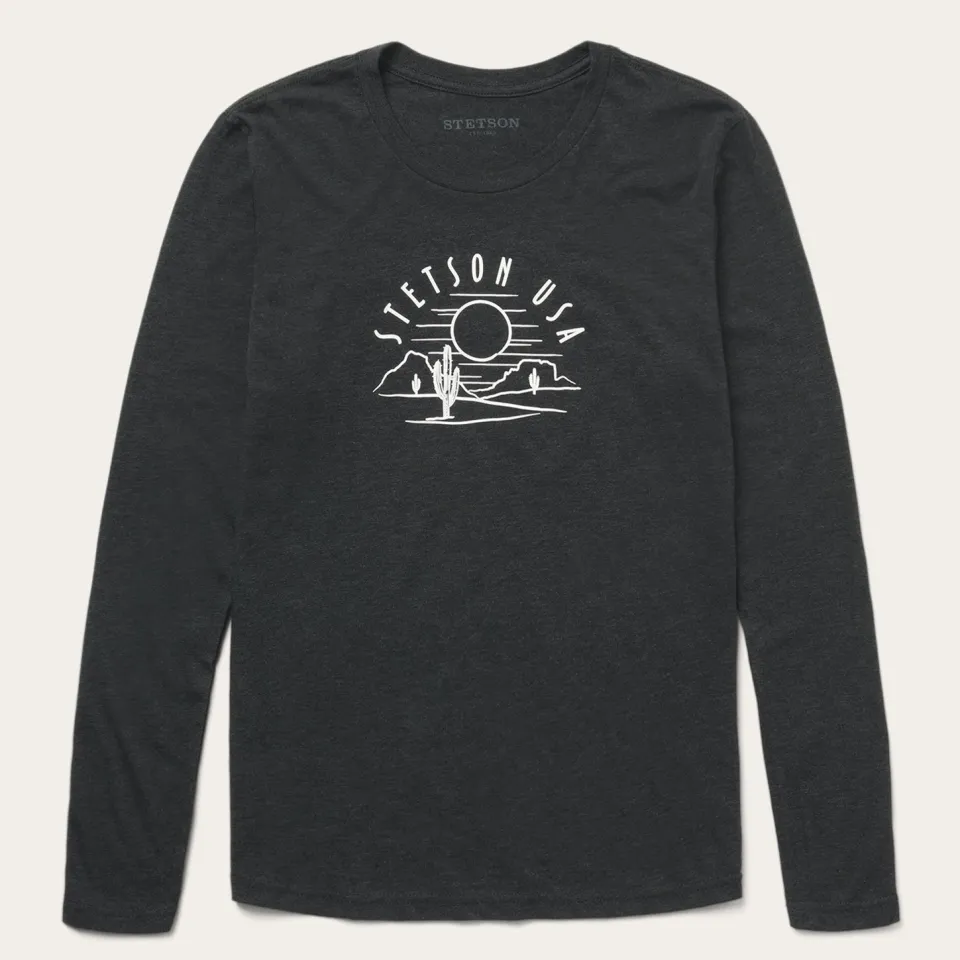 Stetson Cactus And Sunset Graphic Tee Black Online