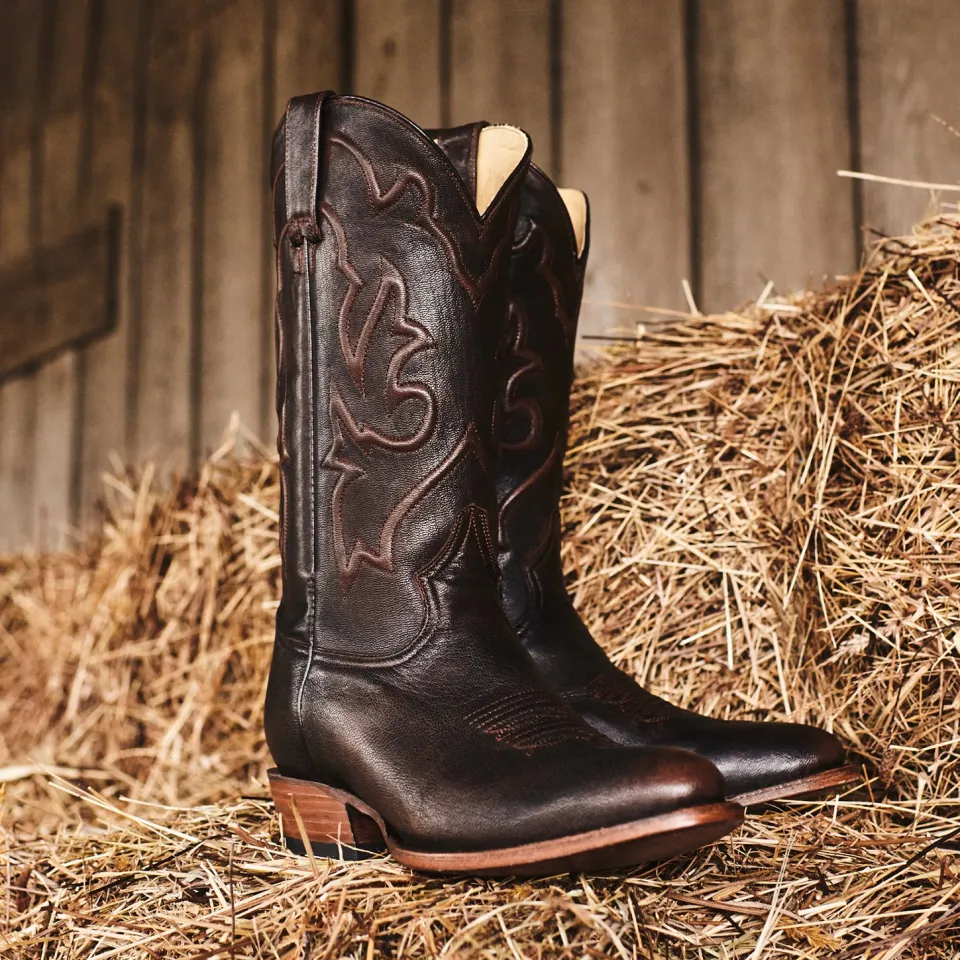 Stetson Carlisle Corded  Brushed Leather Boot Brown Best