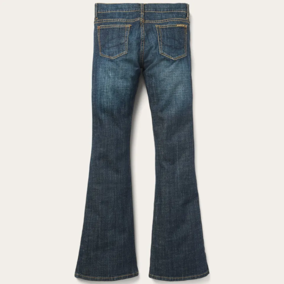 Stetson 816 Classic Boot Cut Jeans In Dark Wash Blue Hot