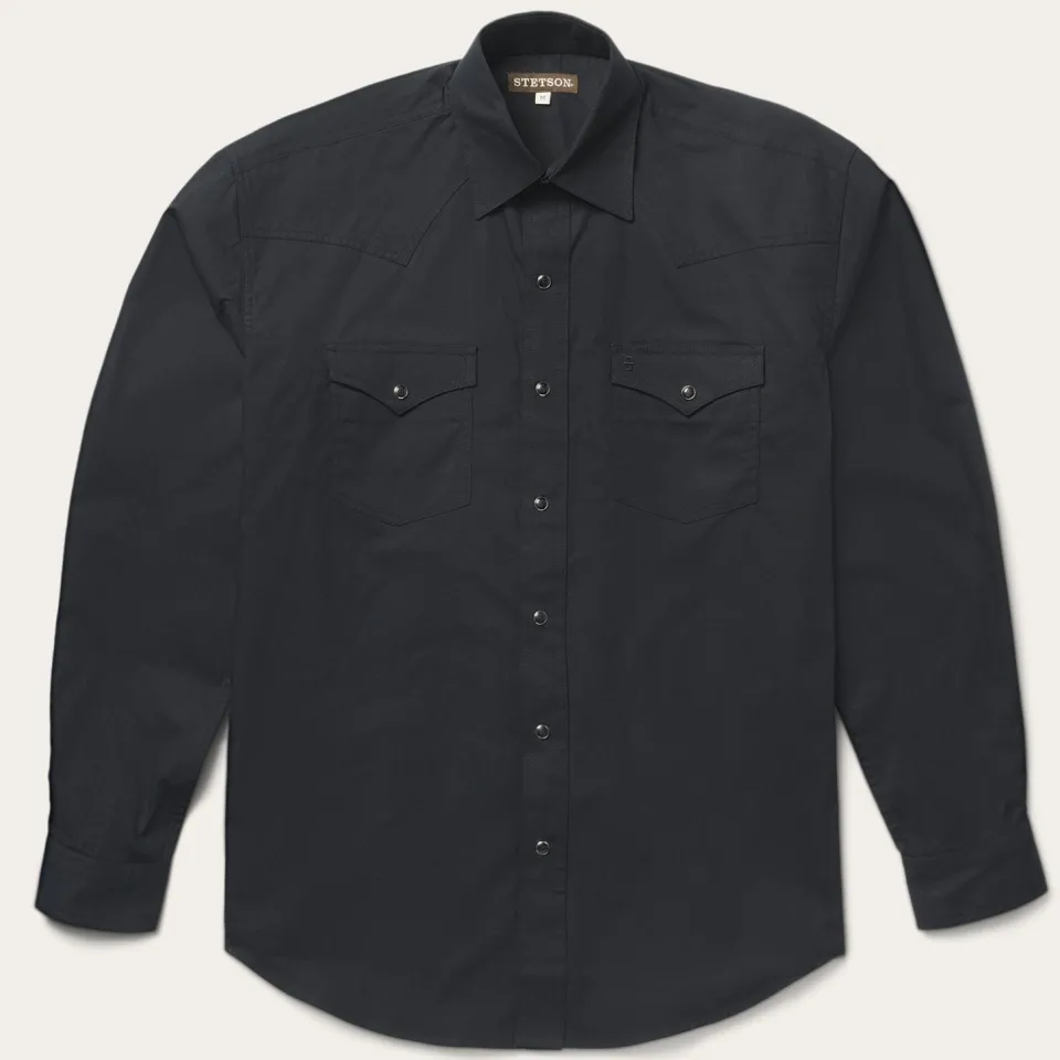 Stetson Classic Western Shirt in Black Cheap