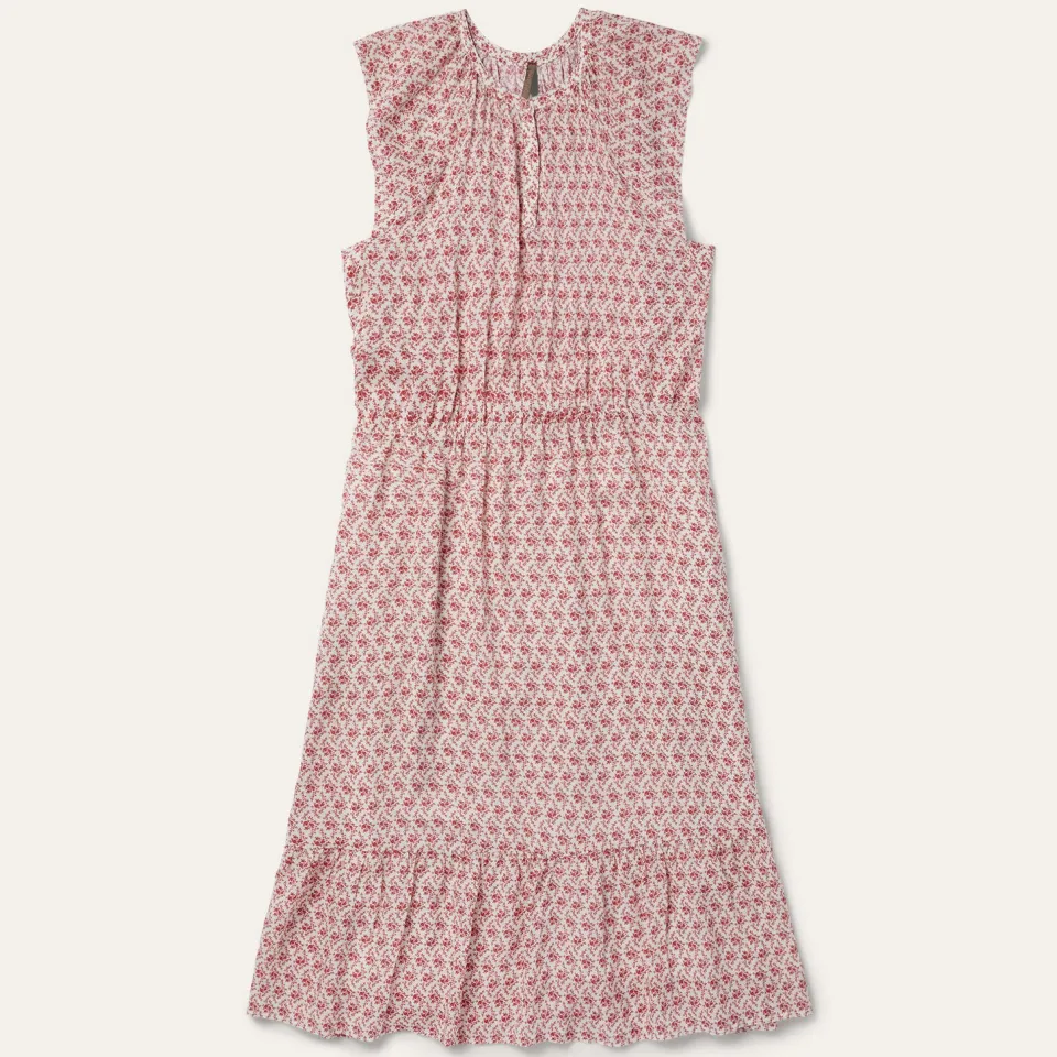 Stetson Cottage Floral Dress Red Hot
