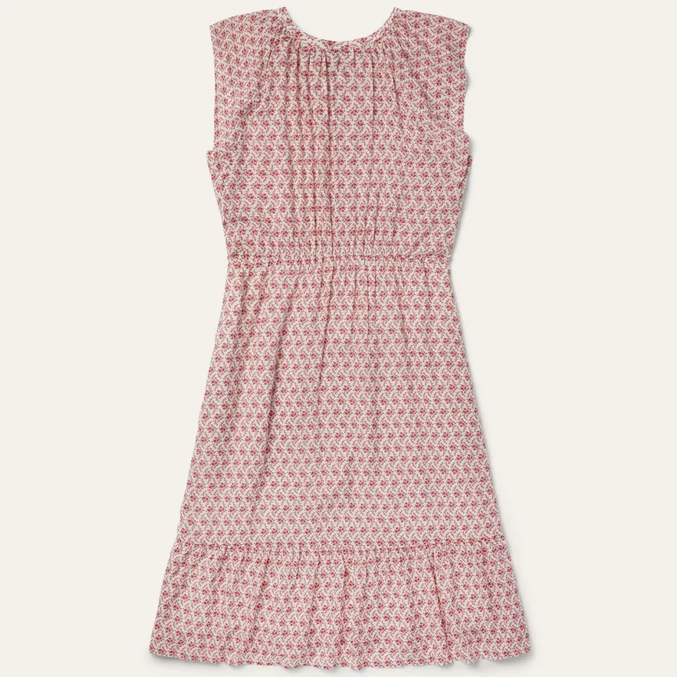 Stetson Cottage Floral Dress Red Hot