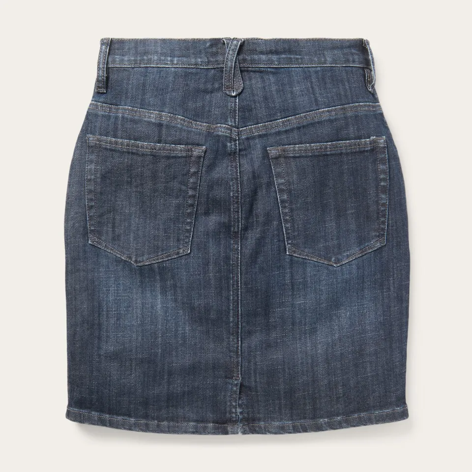 Stetson Dark Denim 5-Pocket Skirt Blue Online