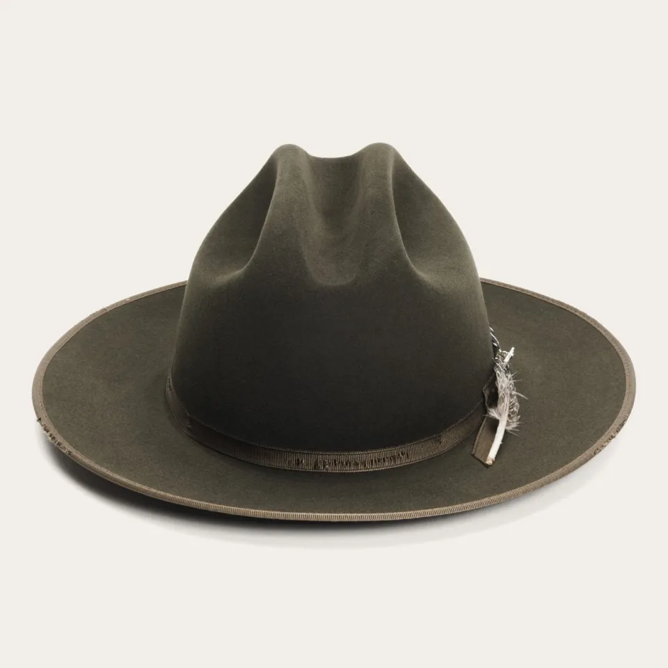 Stetson 1865 Distressed Open Road Royal Deluxe Silverbelly Cheap