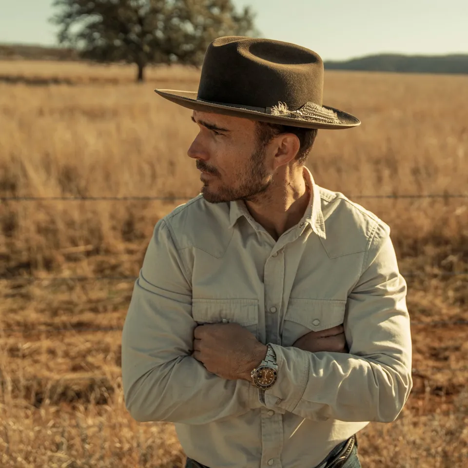 Stetson 1865 Distressed Open Road Royal Deluxe Walnut Shop