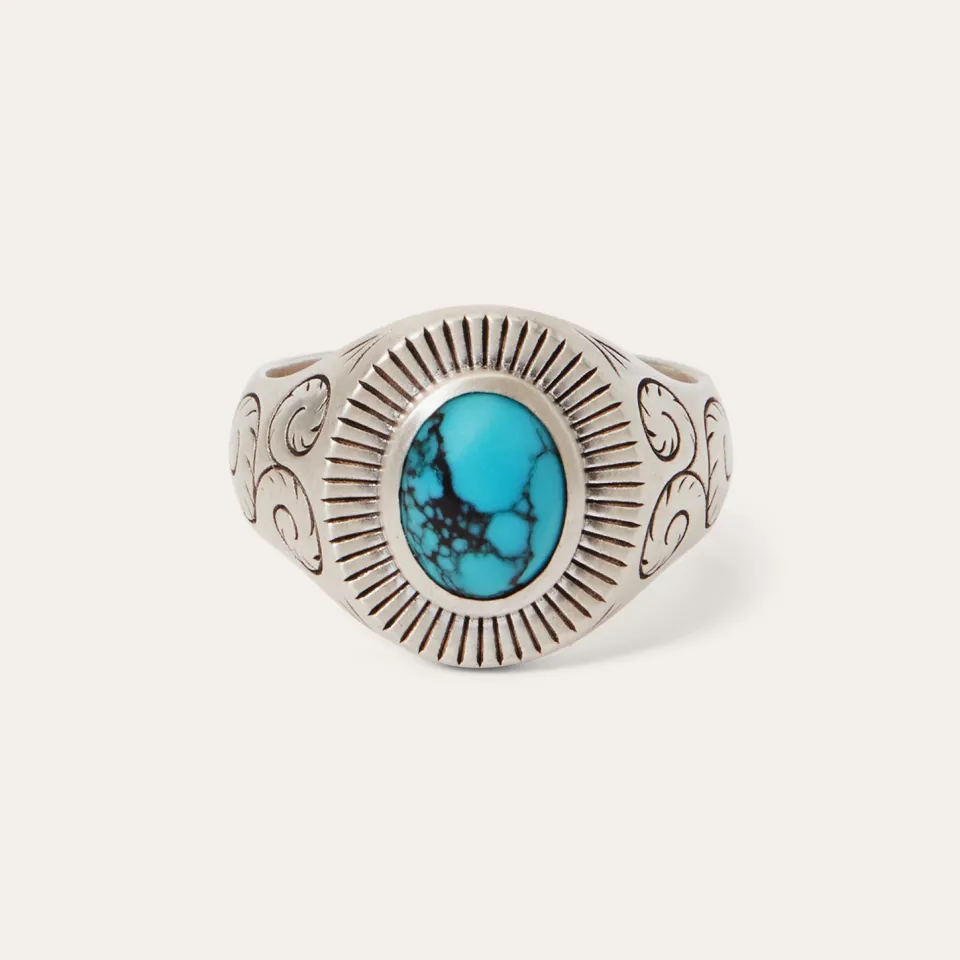 Stetson Filigree Ring with Turquoise Outlet