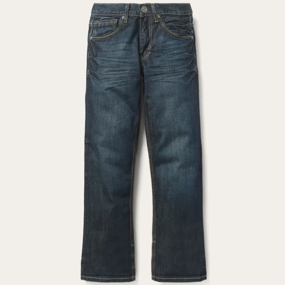 Stetson 1312 Fit Jeans With a Pieced Back Pocket Blue Discount