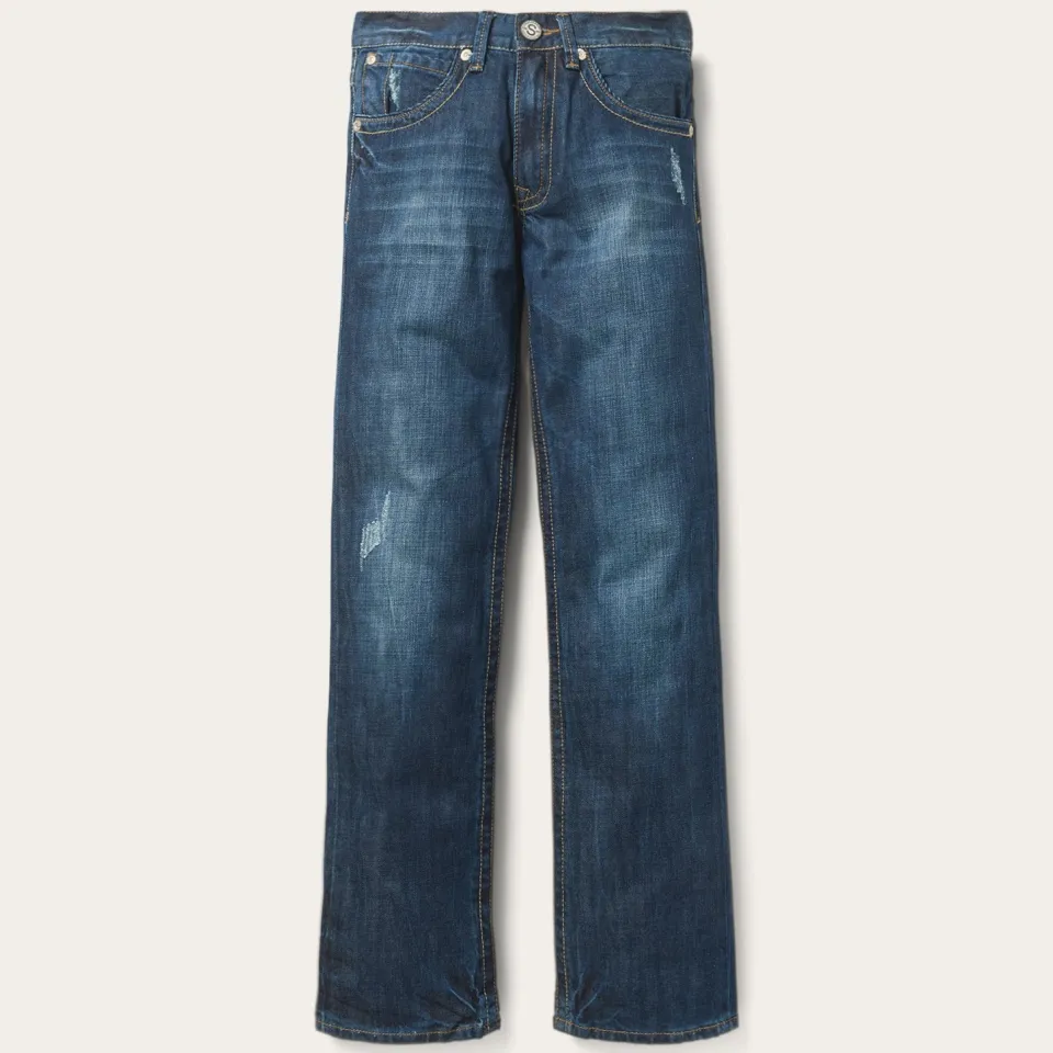 Stetson 1312 Fit Jeans With Back Pocket Detail Blue Online