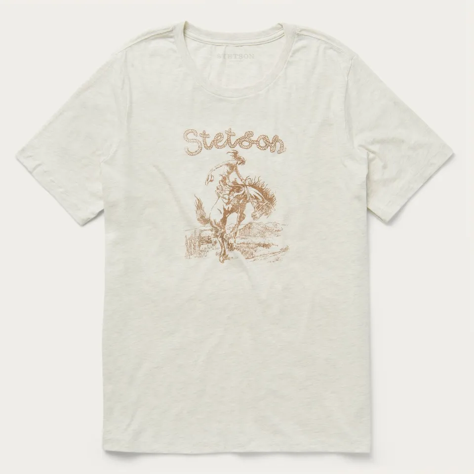 Stetson Giddy Up Graphic Tee White Fashion