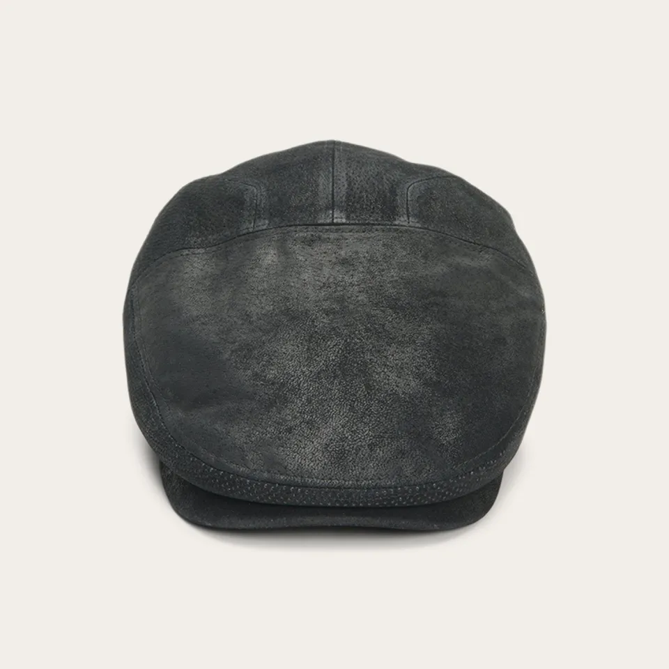 Stetson Hood Weathered Leather Ivy Cap Black Clearance