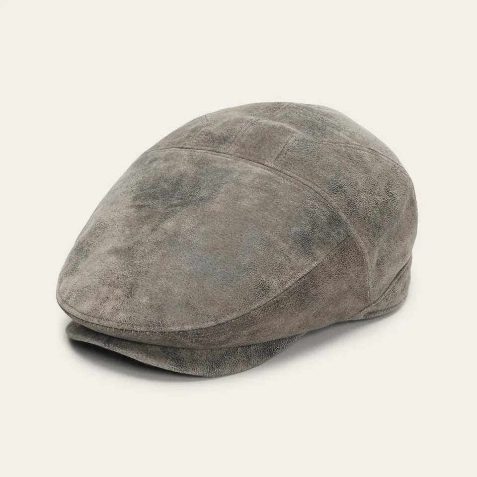 Stetson Hood Weathered Leather Ivy Cap Chocolate Outlet