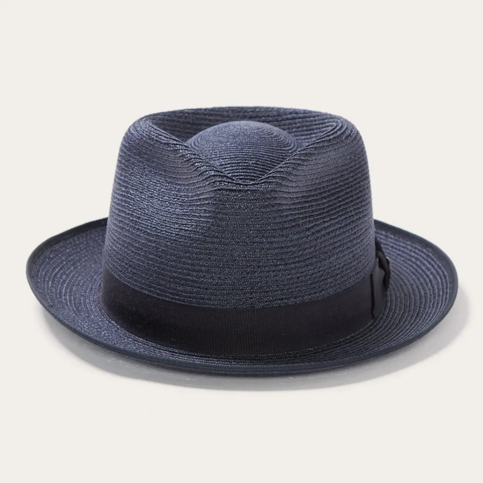 Stetson Inwood Hemp Fedora Navy Outlet