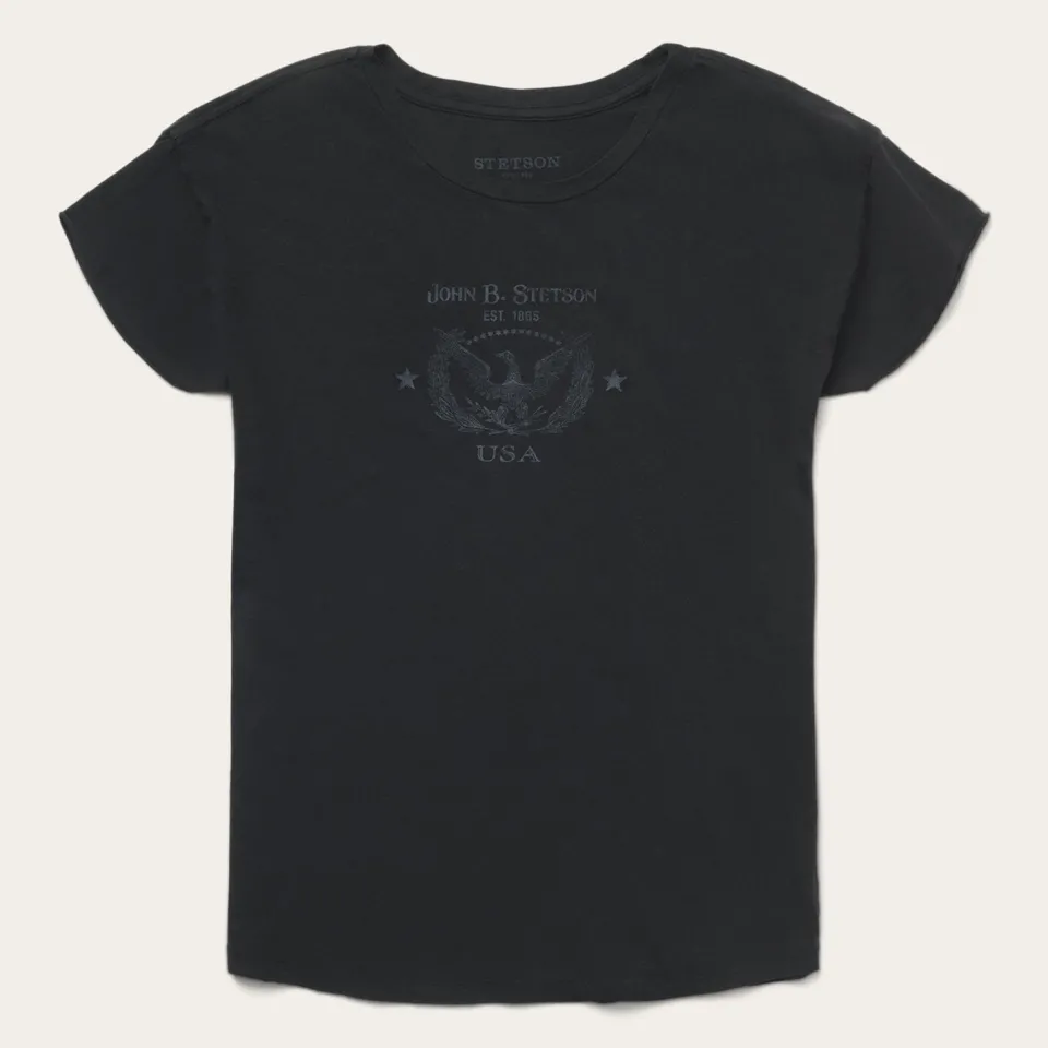 Stetson John B. Eagle Graphic Tee Black Clearance