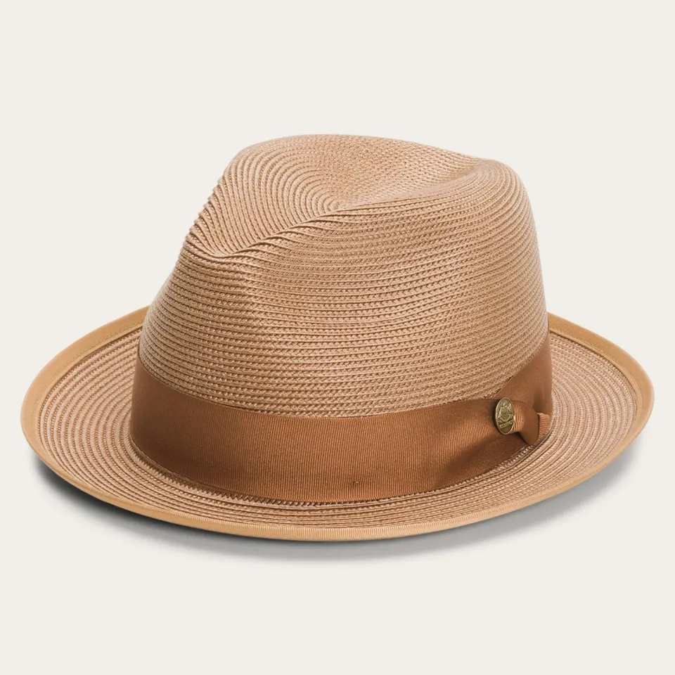 Stetson Latte Milan Fedora Cognac Best