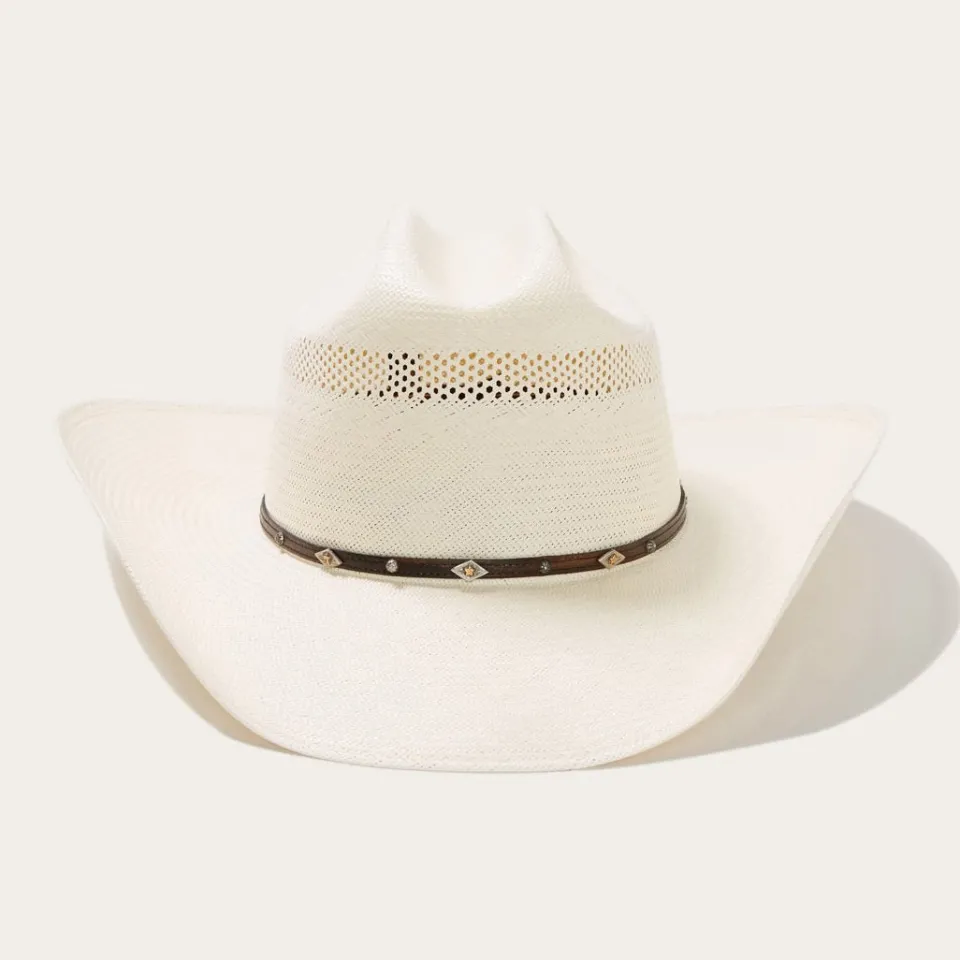 Stetson Lobo 10X Straw Cowboy Hat Natural Clearance