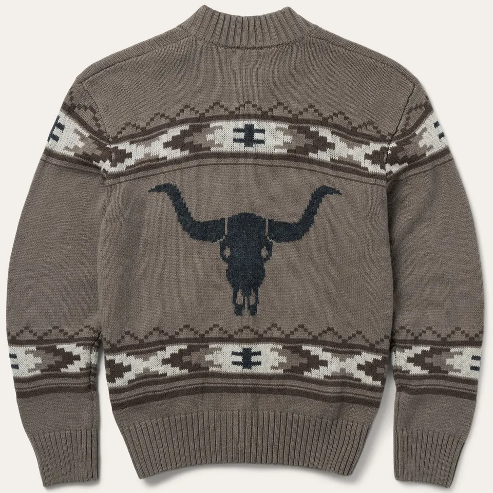 Stetson Longhorn Cardigan Brown Cheap