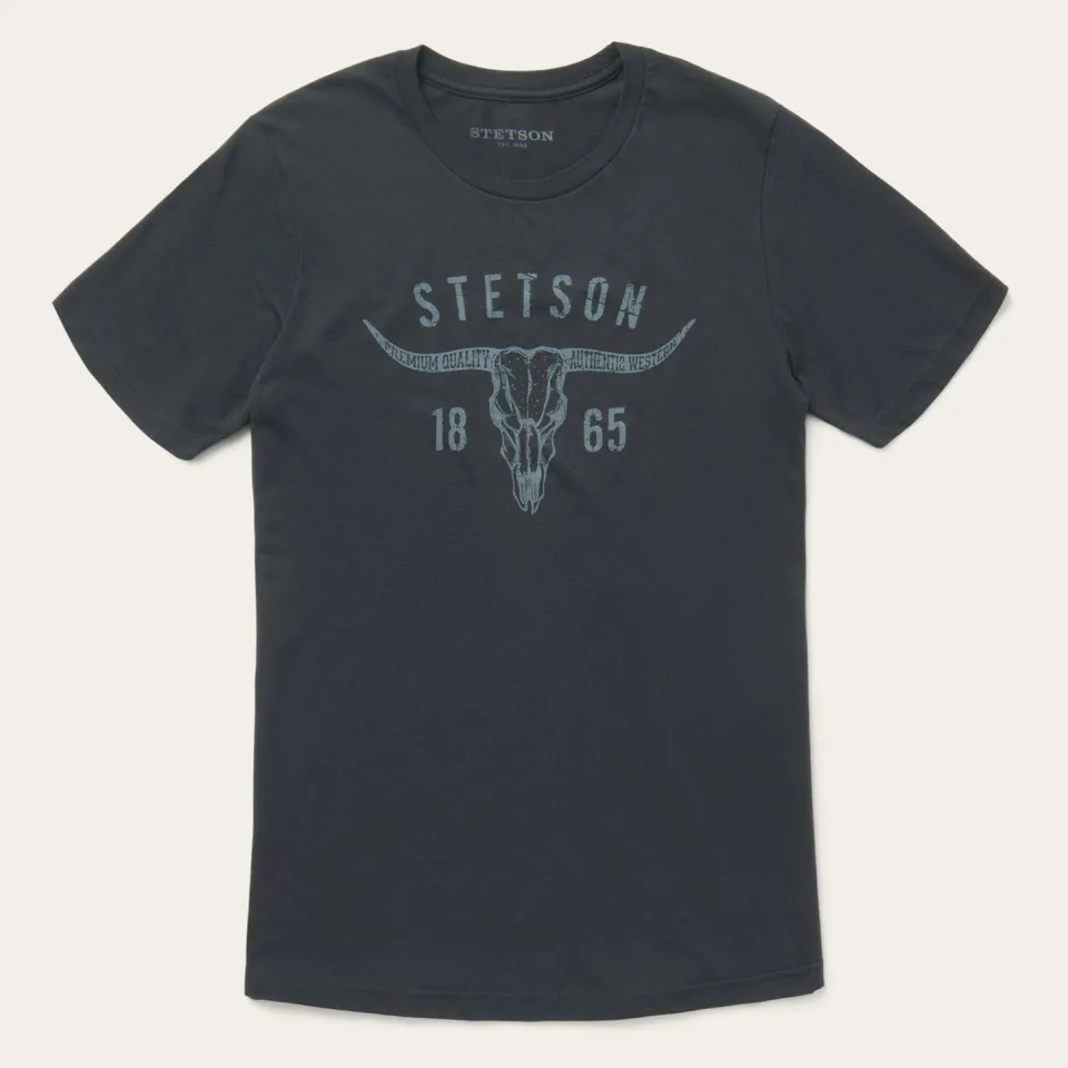 Stetson Longhorn Graphic Tee Black Clearance