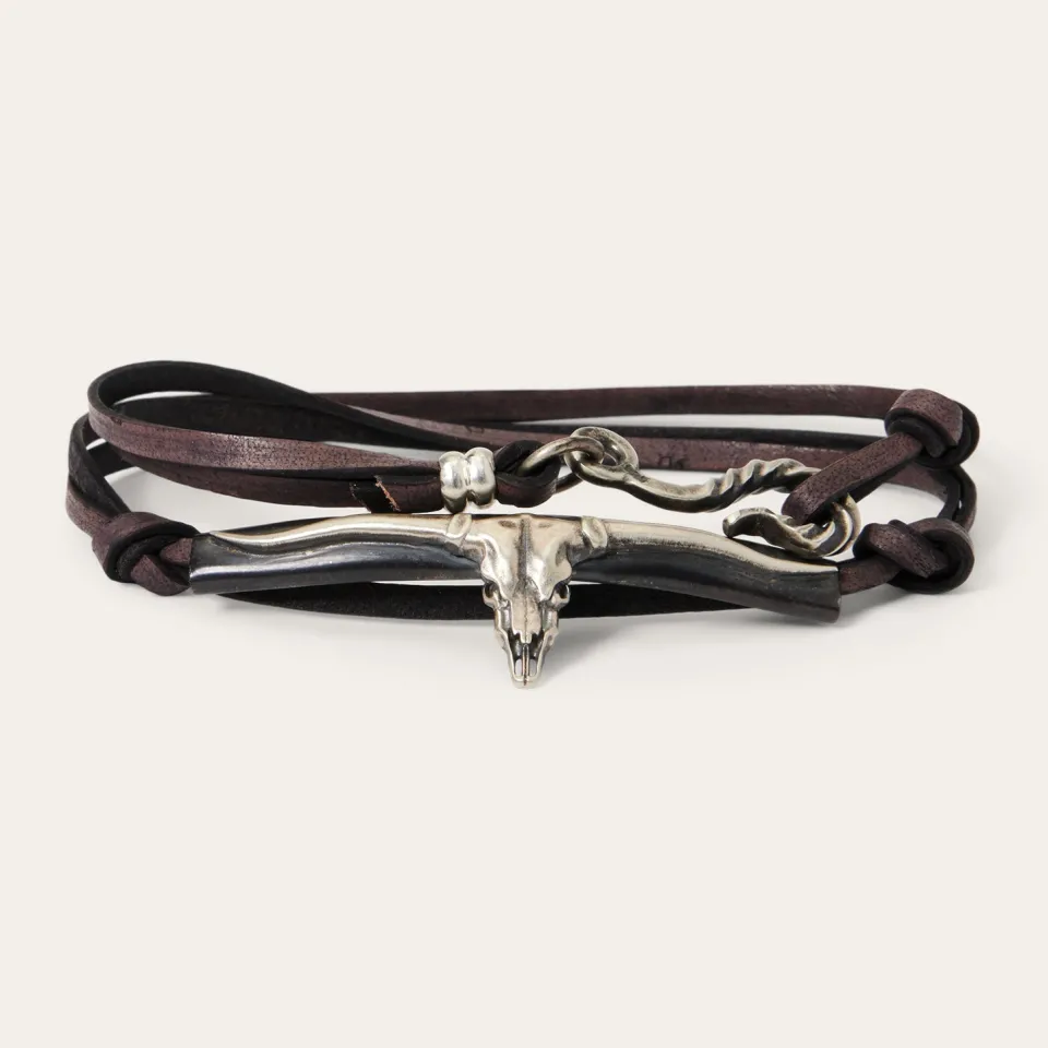 Stetson Longhorn Wrap Bracelet New