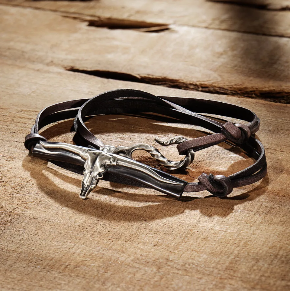 Stetson Longhorn Wrap Bracelet Outlet