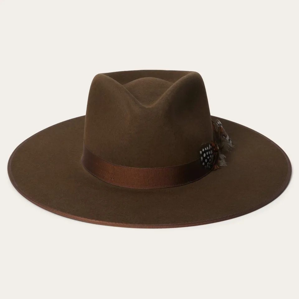 Stetson Midtown Wide Flat Brim Hat Oak Sale