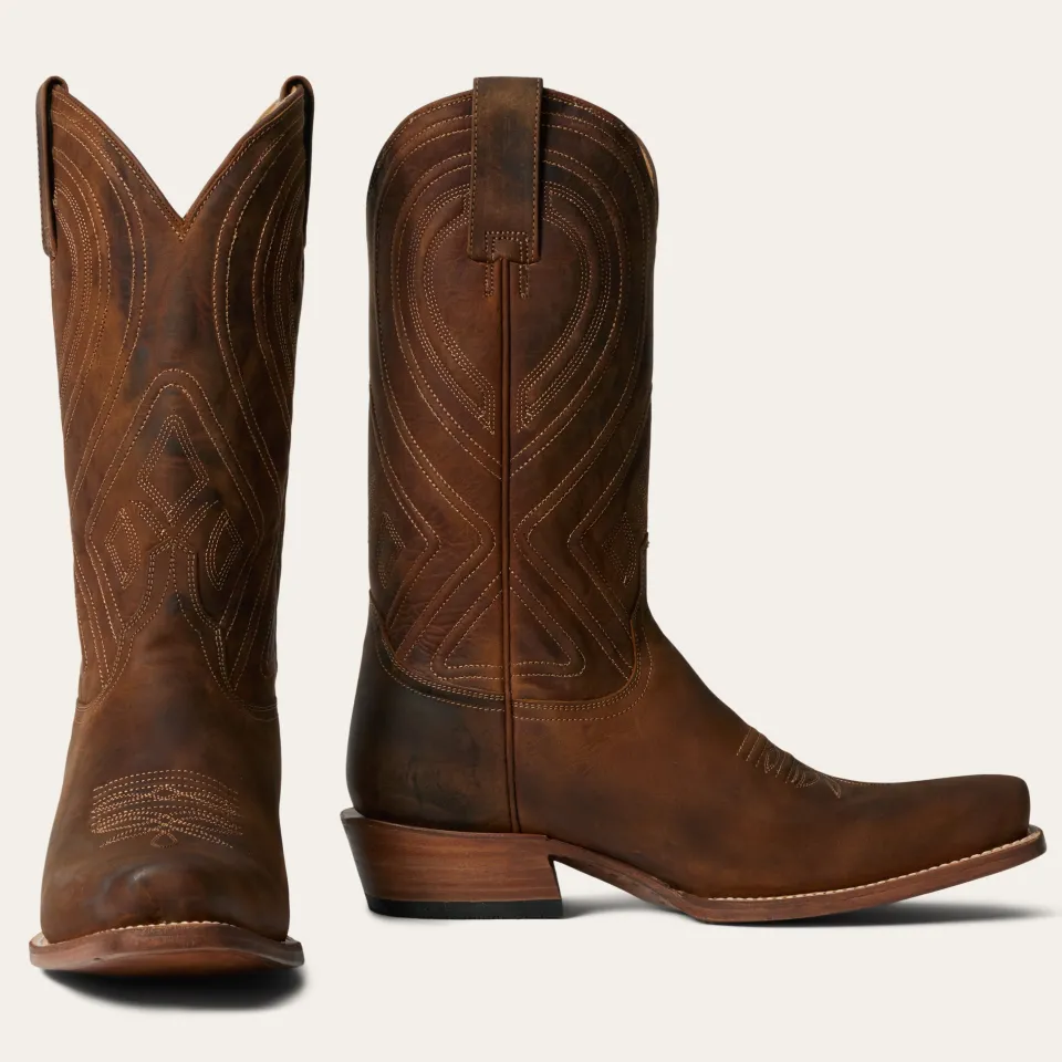 Stetson Mossman Boot Brown New