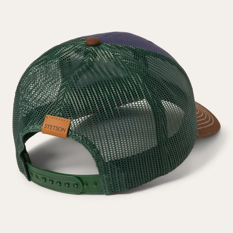 Stetson Heritage Script Trucker Cap Navy Discount