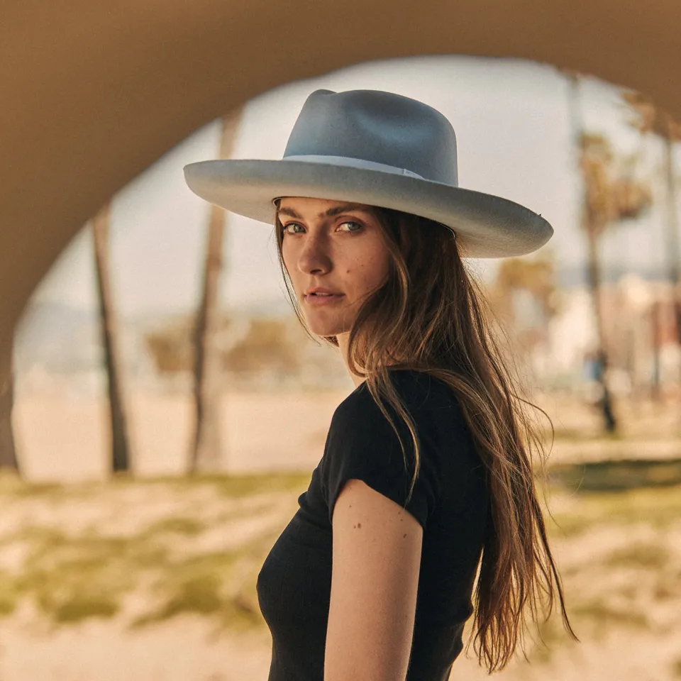 Stetson Oceanus Fedora Light Grey Clearance