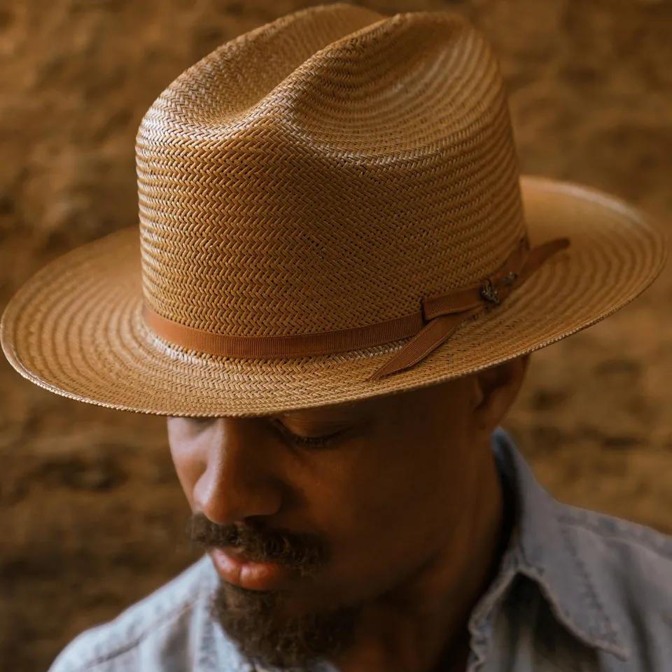 Stetson Open Road Straw Hat Cognac Online