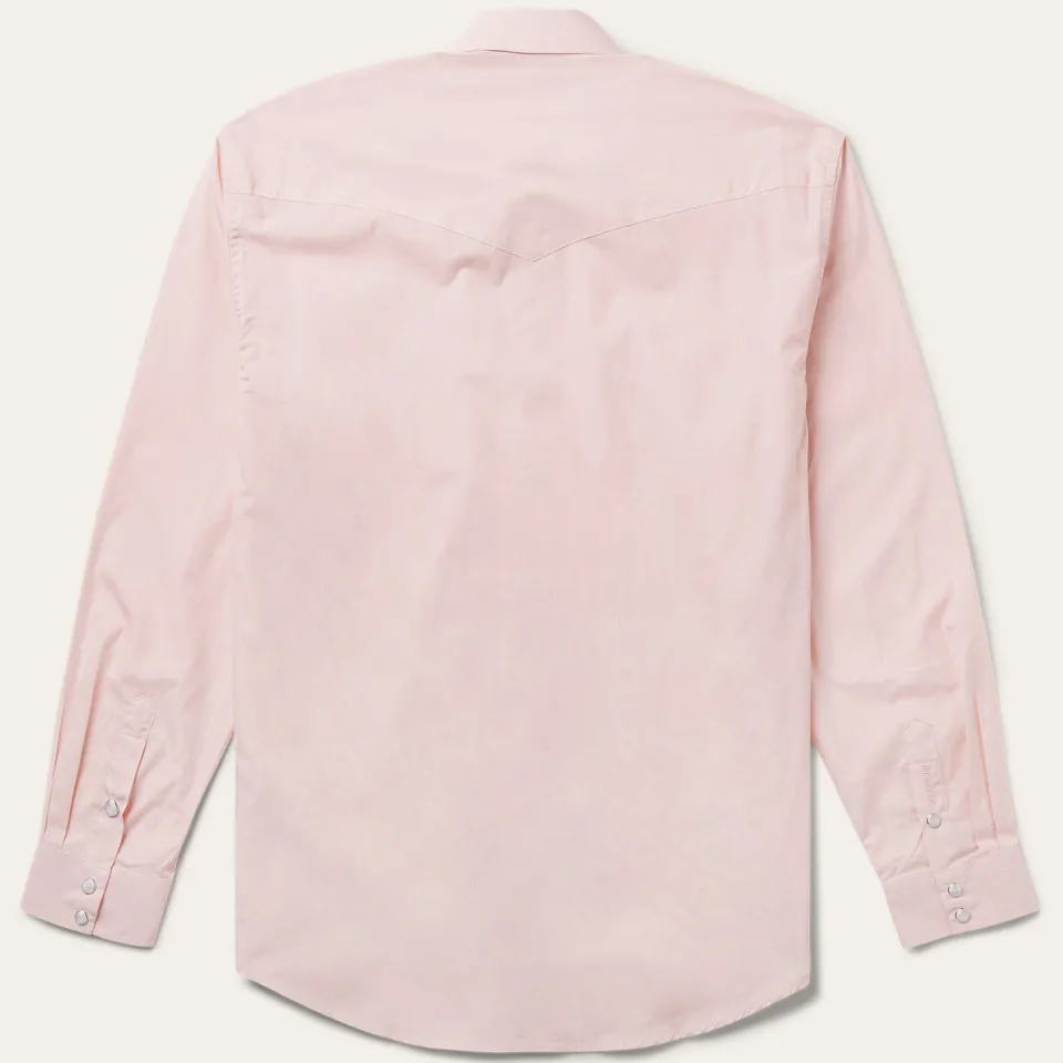 Stetson End-On-End Western Shirt Pink Cheap