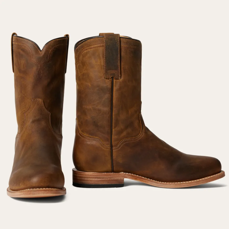 Stetson Puncher Boots Oily Brown Best Sale