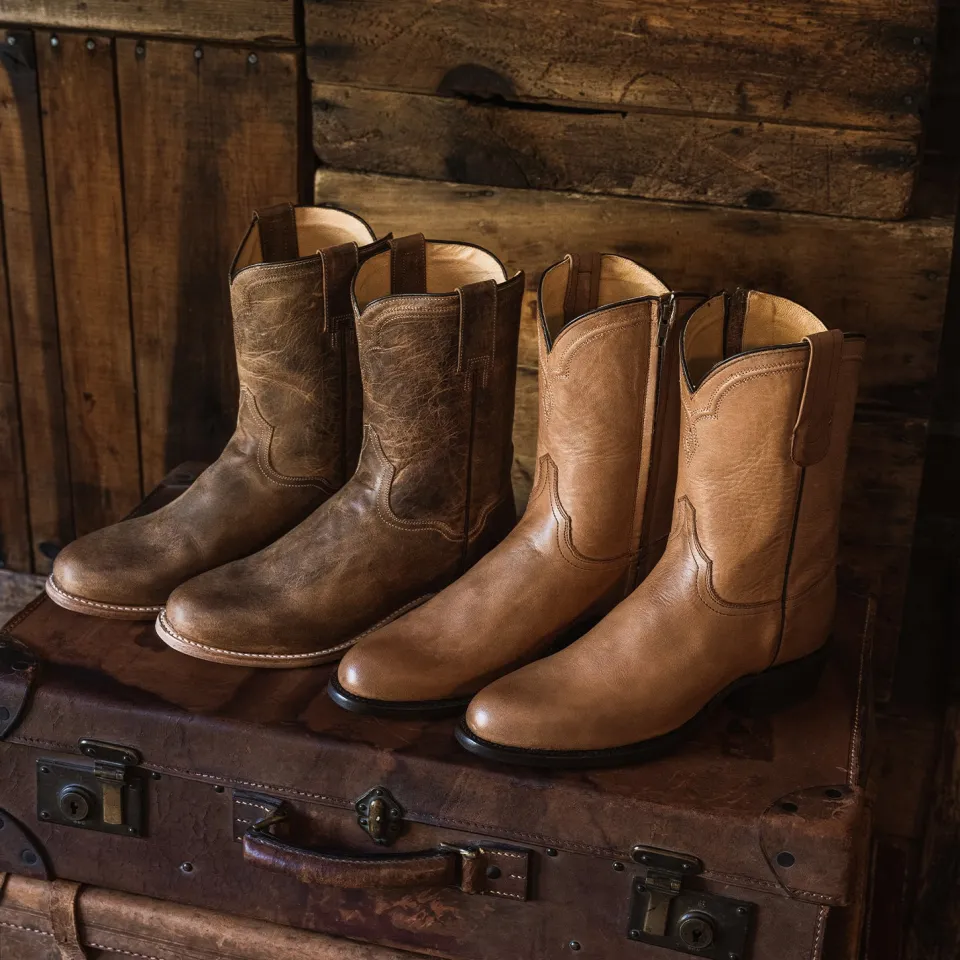 Stetson Puncher Boots Tan Outlet