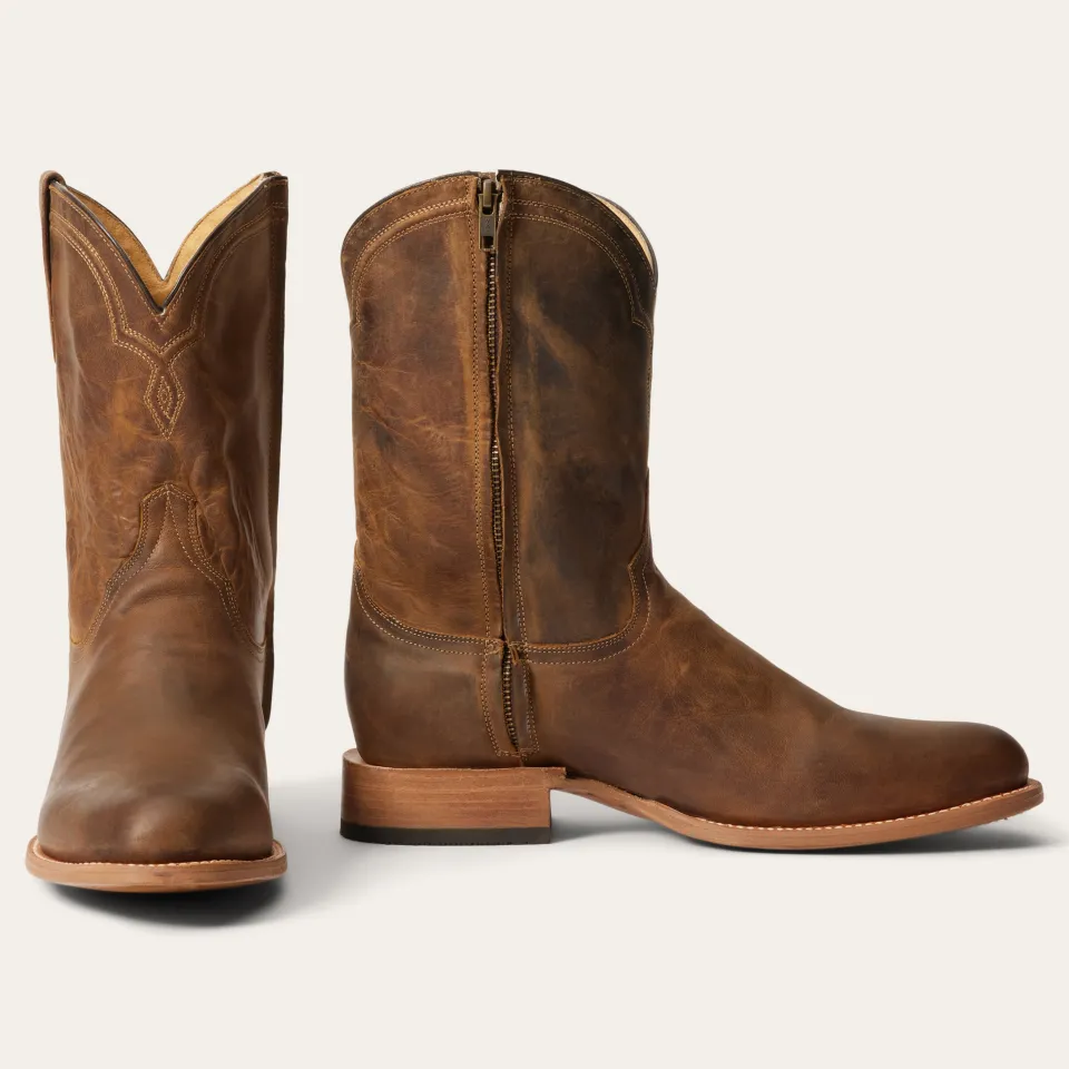 Stetson Rancher Zip Boots Brown Best Sale