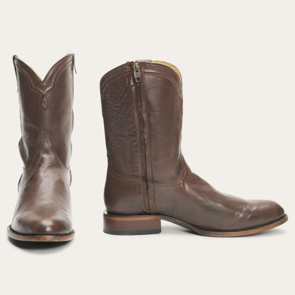 Stetson Rancher Zip Boots Chocolate Discount