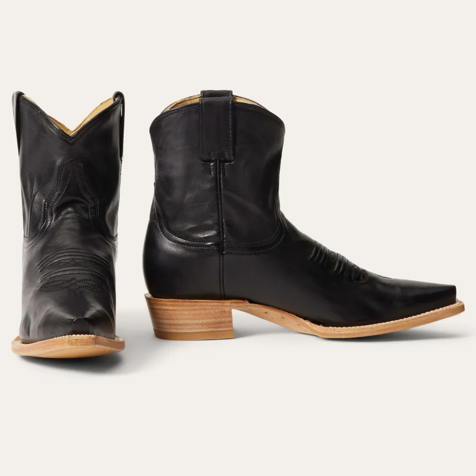 Stetson Riley Shorty Boots Black Discount