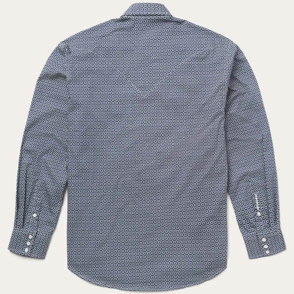 Stetson Snap Front Shirt in Deep Blue Shop