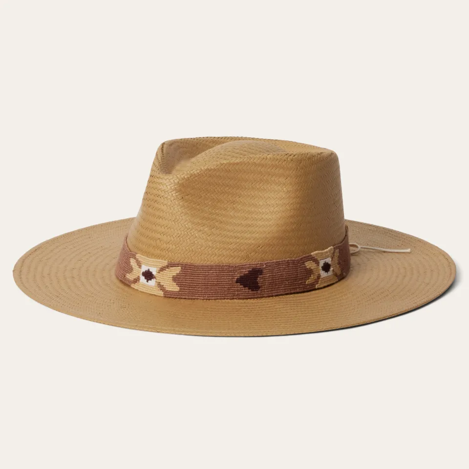 Stetson Sol Straw Fedora Sand Fashion