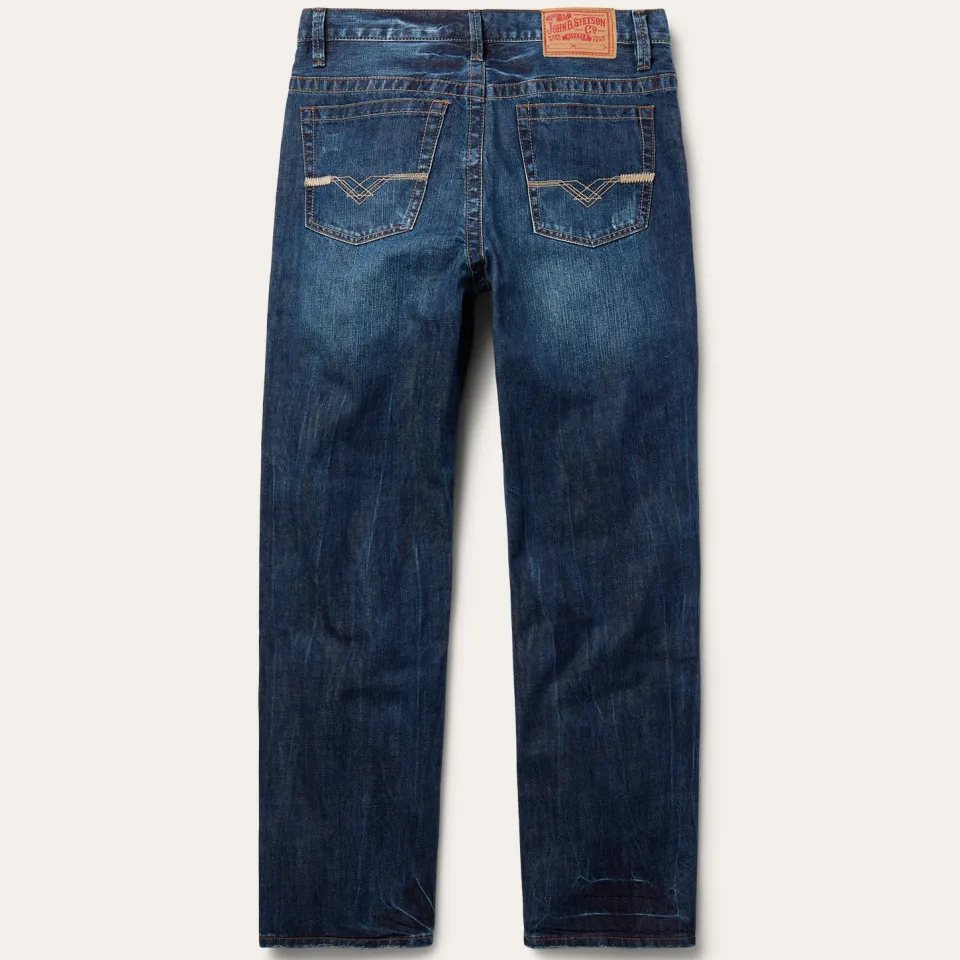 Stetson 1520 Standard Fit Jeans Blue Discount