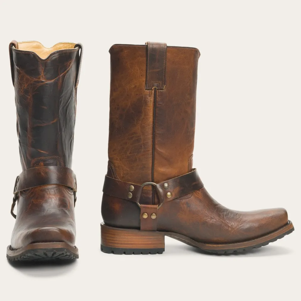 Stetson Heritage Harness Boots Brown Shop