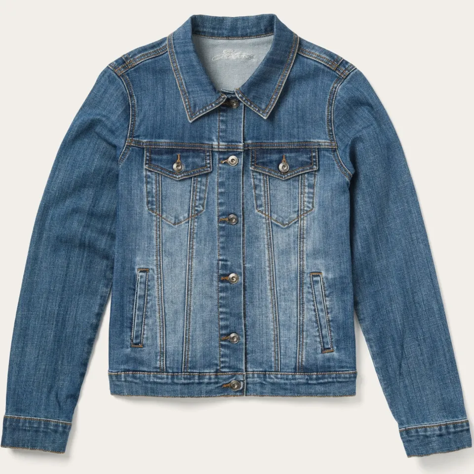 Stetson Stretch  Denim Jacket Blue Best Sale