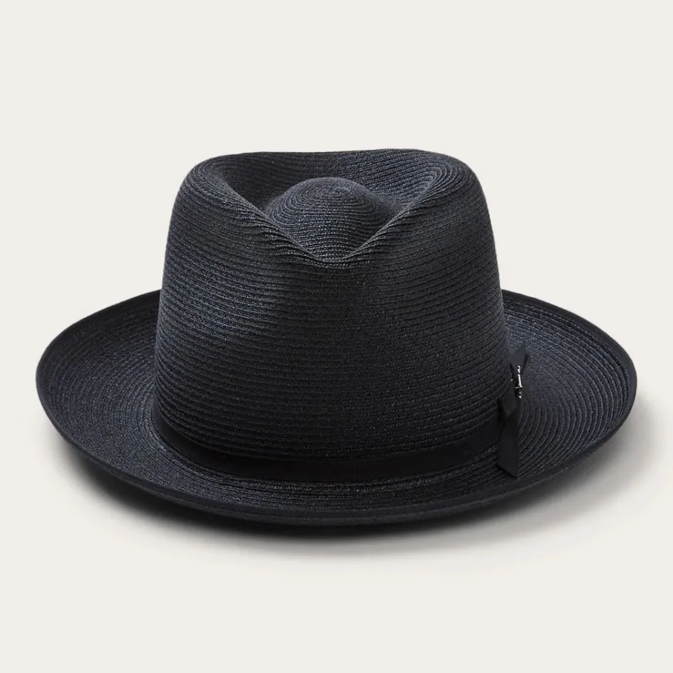 Stetson Stratoliner Hemp Fedora Black New